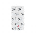 Laloop Schlauchschal in weiß mit mehrfachem Mei Musi Vereinslogodruck OOE Blasmusikverband