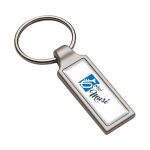 Schlüsselanhänger Multi Shape rechteckig schmal mit Mei Musi Vereinslogo als Gelaufkleber OOE Blasmusikverbandsshop by ebets